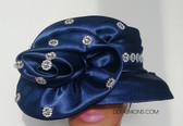 Jeweled Navy with Large Matching Bow