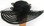 Ladies Black Derby Meshed Uneven Large Brimmed Hat