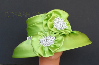 Hat Large Floral Bow ddfashions.com