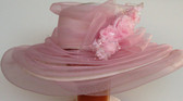 Wide Brimmed Pink Hat