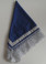 Blue and Silver ladies handkerchief with enclosed with laces