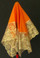Beautiful Orange Handkerchief With Gold Borders