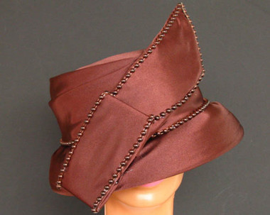 Brown Ladies Cloche Hat