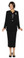 Black Ladies Suits - 3 piece GMI lined suit