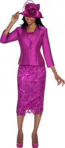 GMI5582 - Faux Silk / Wool Lace 2 Pieces