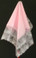 Pink Handkerchief With Large White Laces 