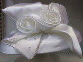 Gorgeous Ladies Hat, Elaborate Double Floral Bow