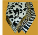 Animal Print Table Runner front to back cow print, cheetah print, leopard print brown, zebra print