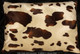 Cow Print Brown / Tan Faux Fur Cowhide Pillow Sham