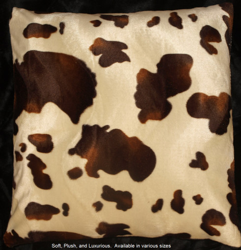 Faux Cowhide Throw Pillow Cover 