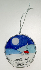Holiday Ornament - Peaceful Cabin