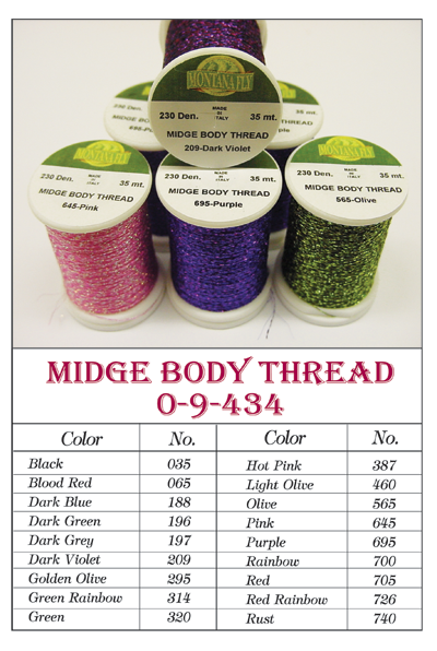 Montana Fly Company Premium Tying Thread Grey 8//0
