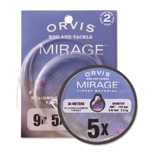Fly Fishing Leader / Fly Fishing Tippet / FREE STANDARD US SHIPPING / Orvis  Mirage Fluorocarbon Leader and Tippet Combo Packs