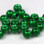 Hareline Plummeting Tungsten Beads (Iridescent Green)