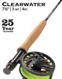 Orvis Clearwater 763-4 Fly Rod Complete Outfit
