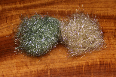 Hareline UV Polar Chenille- Medium & Standard (Left to Right- Dark Grey Olive, Grey Olive)