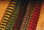 Ringneck Pheasant Tail Feathers- Yellow, Olive, Brown, Natural, Red (shown left to right)