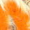 Hareline Two Toned Rabbit Strips (White Tipped Hot Orange)