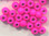 Hareline Dazzle Brass Beads (Flo. Pink)