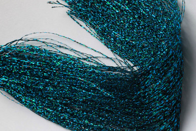 Hedron Flashabou Weave- Black/Green/Electric Blue