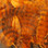 Grizzly Mini Marabou Feathers - Burnt Orange