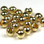 Hareline Slotted Tungsten Fly Tying Beads (Gold)