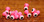 Hareline Double Pupil Lead Eyes (Hot Salmon Pink w/ White and Black Pupil)