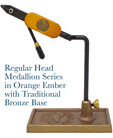 Regal Medallion Fly Tying Vise- Custom Colors (Orange Ember)