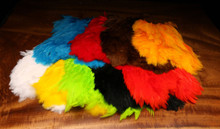 Hareline Dyed Over White Soft Hackle Marabou Patch