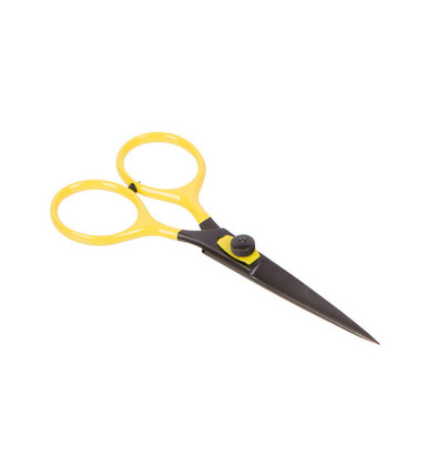 Loon Outdoors Razor Scissors For Fly Tying - 4" Or 5" Length - Yellow, Crafts, Sewing