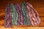 Hareline Black Barred UV Life Flex Wrap (Left to Right- Red, Chartreuse, Pink, Olive, Orange)