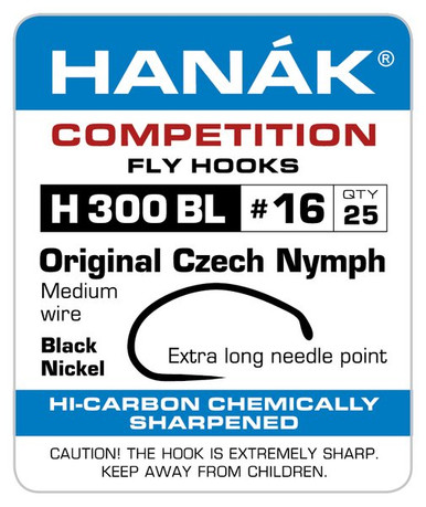 Hanak H 300 BL Original Czech Nymph Fly Tying Hook