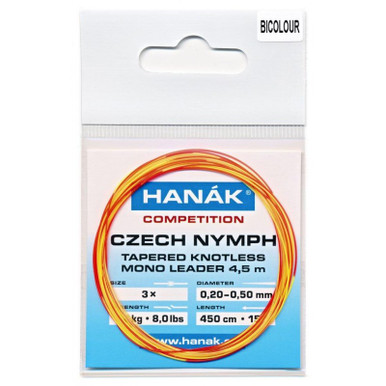 Hanak Competition Czech Nymph Leader- Bi-Color