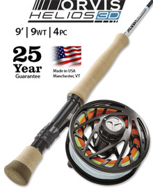 Orvis Helios 3D 9 Foot 9 Weight Fly Rod- Outfit