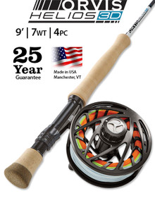 Orvis Helios 3D 9 Foot 7 Weight Fly Rod- Oufit