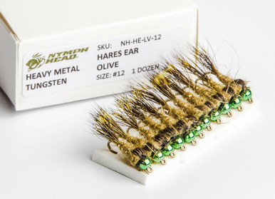 Flymen Nymph-Head HM Hare's Ear Nymph (Olive)