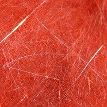 Larva Lace Mohair Plus Dubbing Blend- Fire Orange