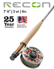 ORVIS RECON 3-WEIGHT 7'6" 4-PIECE FLY ROD