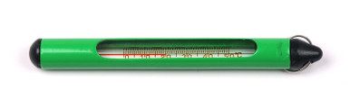 Short Green Stream Thermometer With Ring