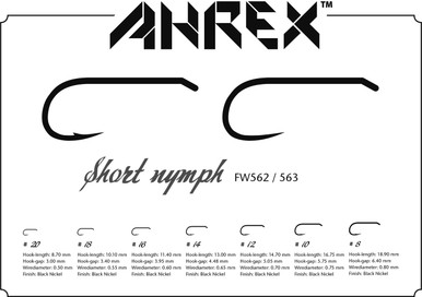 Ahrex FW563 Short Nymph Hook