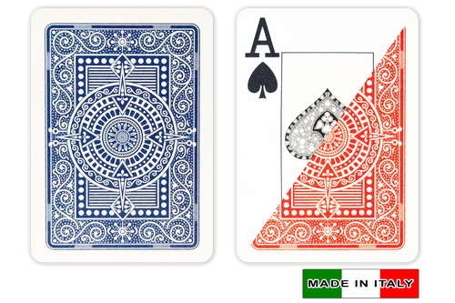 MODIANO plastic Italian playing cards - Bue & Red