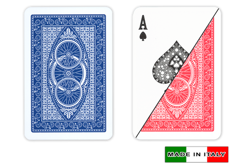 Ruote plastic playing cards by DA VINCI - Bridge size, Normal index cards