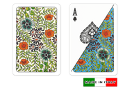 Fiori plastic playing cards by DA VINCI - Bridge size, Normal index cards