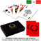 Palermo plastic playing cards by  DA VINCI - Poker size, Normal index cards with hard shell case & cut cards