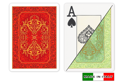 Persiano plastic playing cards by DA VINCI - Poker size, Large index cards