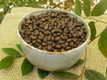Peaberry 100% Jamaica Blue Mountain Coffee beans.