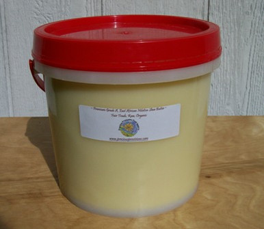 100% Organic Shea Butter, unscented, raw, unrefined, ASBI certified Grade A Nilotica Shea freshly packed in Uganda, and air shipped to the US for maximum freshness and minimum storage time.