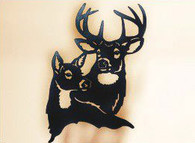 30 x 21 inch Black and powder coated and will not rust, great for indoor or outdoor decor.