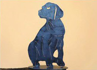 10 x 14 inch Black powder coated and will not rust great for indoor or outdoor decor.