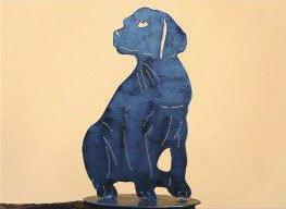 10 x 14 inch Black powder coated and will not rust great for indoor or outdoor decor.